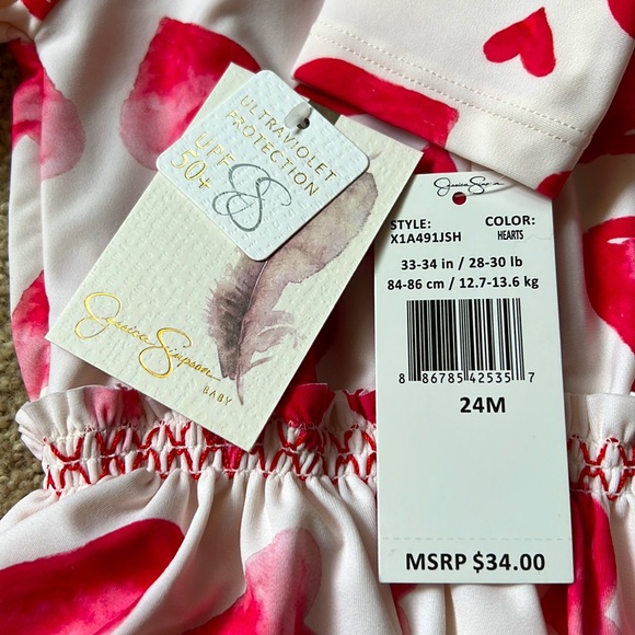 NWT Jessica Simpson Baby UPF 50+ swimsuit set | 24 months - Picture 6 of 7